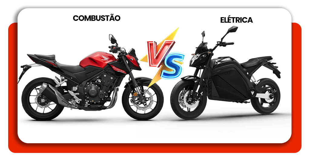 Moto elétrica ou a combustão