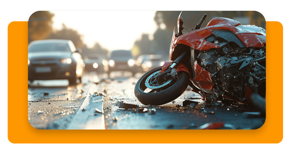 Danos causados por acidente de moto saem 100% do seu bolso. Reparos simples custam R$ mil, danos graves podem chegar a R$ 50 mil ou mais.